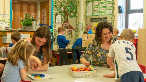 Learning about shapes in early years 